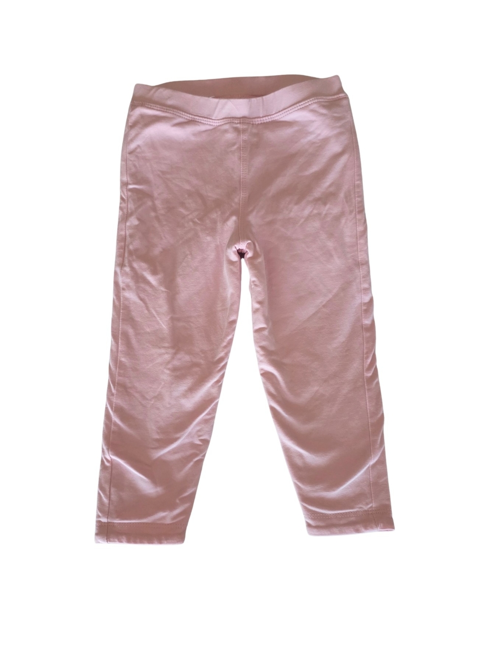 Girls' Pink Stretch Cotton Leggings - Soft Everyday Basics